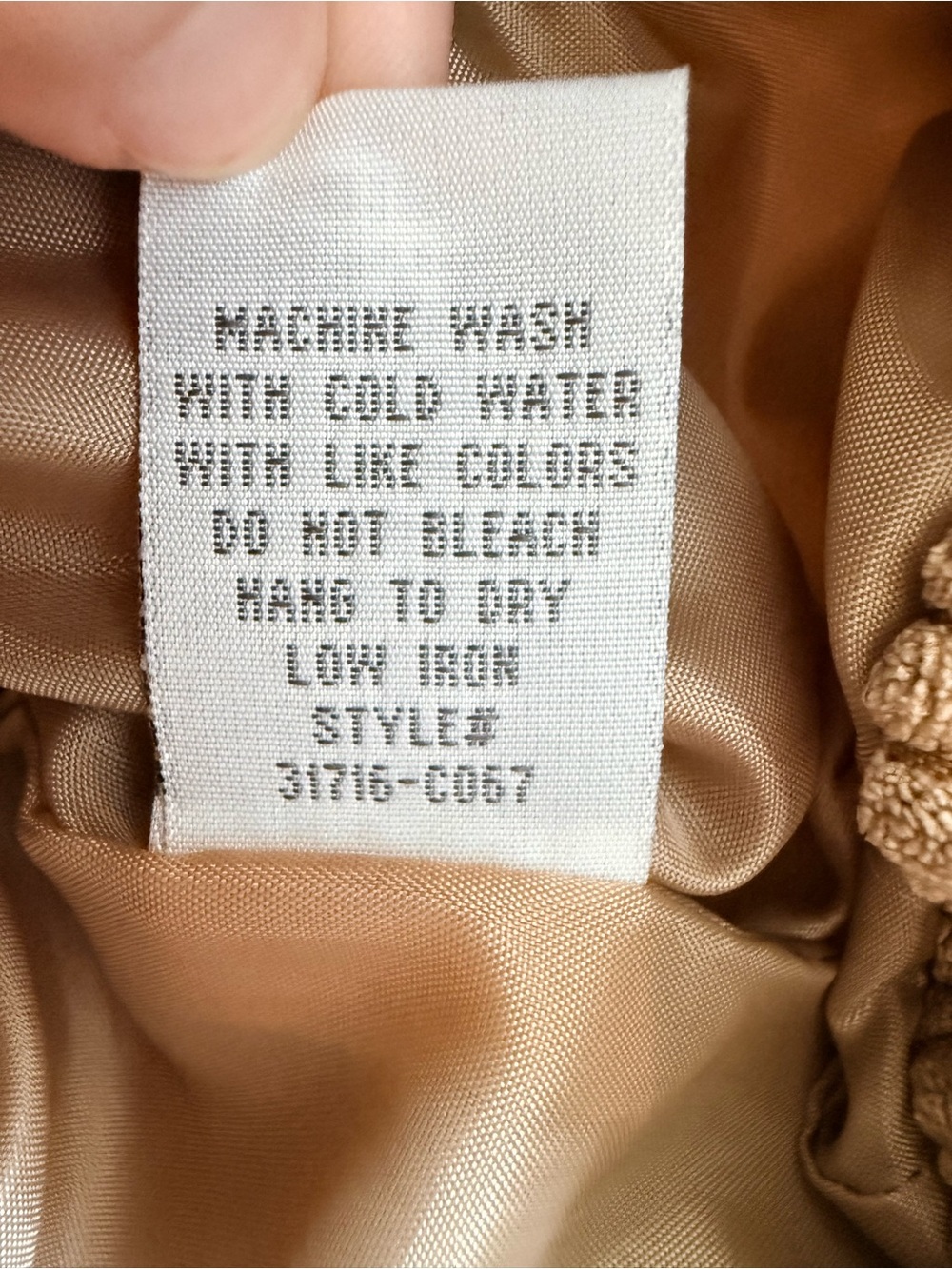 CALI 1850 Corduroy Cropped Puffer Vest Tan Beige Size M - Picture 7 of 11